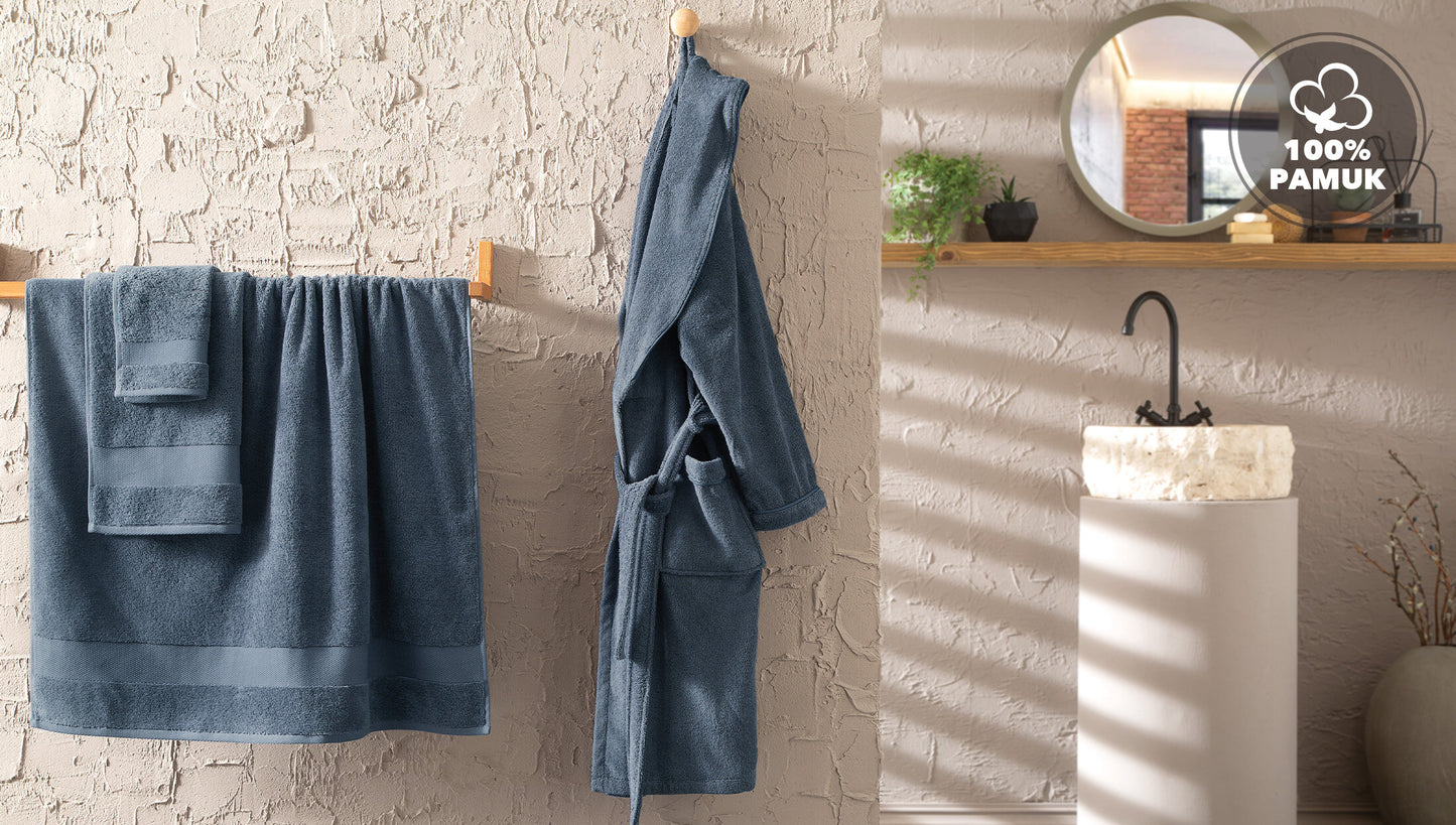 Хавлиена кърпа за баня Essentials Navy - 90x150 см