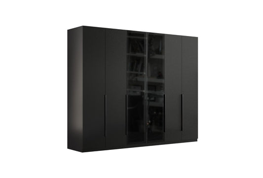Шесткрилен гардероб Legato Black